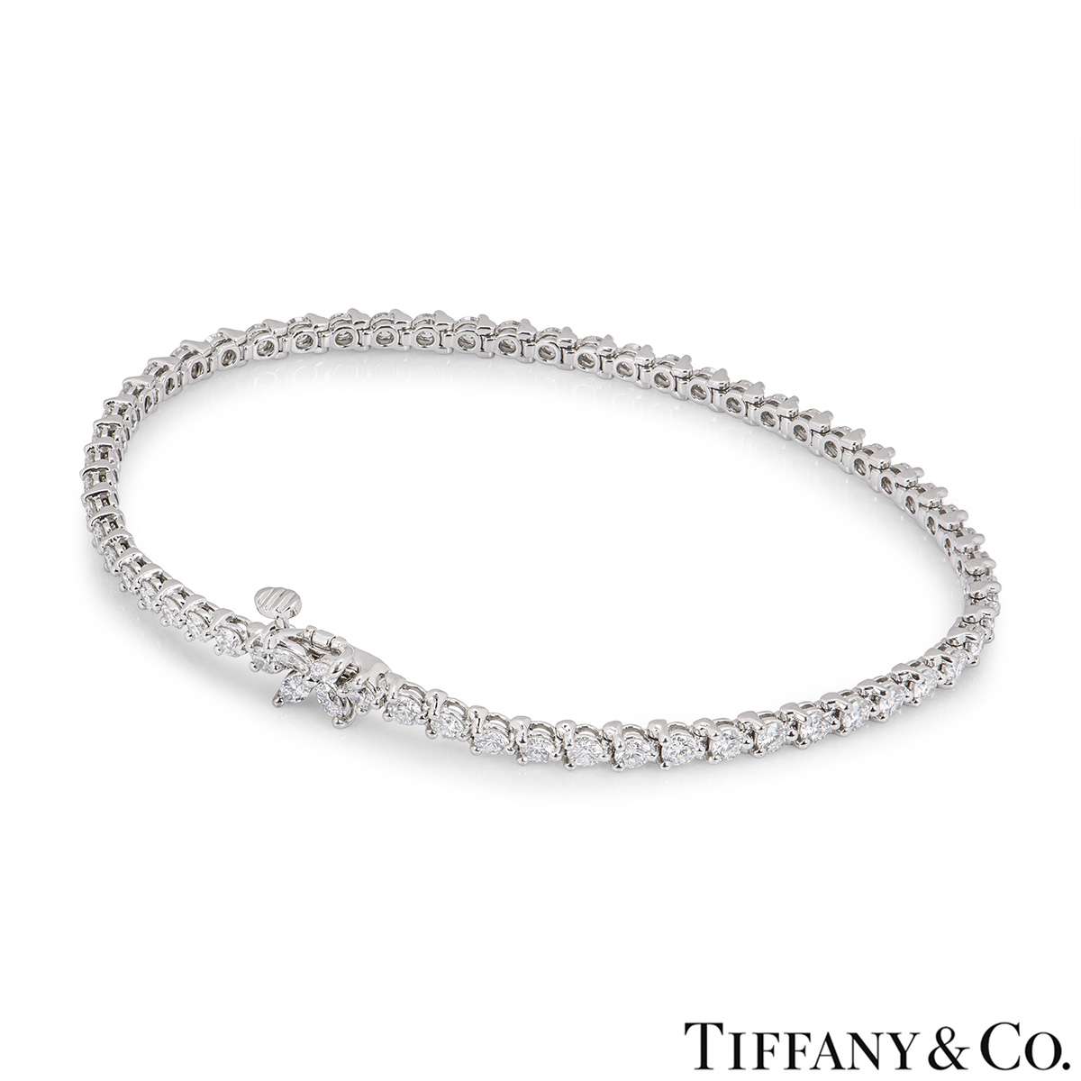 Tiffany & Co. Platinum Diamond Victoria Bracelet | Rich Diamonds